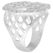 Picture of Sterling Silver Wreath Border Dollar Sign Ring for Men 15/16 inch wide sizes 8 - 13