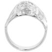 Picture of Large Sterling Silver Cheif War Nonnet Indian Head Ring for Men 15/16 inch wide sizes 8 - 13