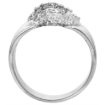 Picture of Small Sterling Crown of Thorns Silver Jesus Christ Ring for Men 9/16 inch wide sizes 8 - 13