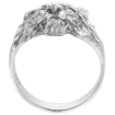 Picture of 3/4 inch Sterling Silver Lion Ring for Men Polished Finish sizes 8 - 14