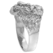 Picture of 3/4 inch Sterling Silver Lion Ring for Men Polished Finish sizes 8 - 14