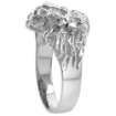 Picture of 1/2 inch Sterling Silver Lion Ring for Men and Women Polished Finish sizes 6 - 13