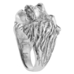 Picture of Large Sterling Silver Lion Ring for Men Polished Finish sizes 8 - 13