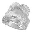 Picture of Sterling Silver Horse Saddle Ring for Men 7/8 inch wide sizes 8 - 13