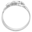 Picture of 7/16 inch Sterling Silver Nugget Ring for Men Polished Finish sizes 8 - 13