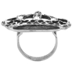 Picture of Sterling Silver Crown Ring for Men Oxidized 1 1/16 inch wide sizes 8 - 13