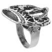 Picture of Sterling Silver Crown Ring for Men Oxidized 1 1/16 inch wide sizes 8 - 13