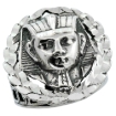 Picture of Sterling Silver King Tut Ring for Men Wreath Border Oxidized 1 inch wide sizes 8 - 13