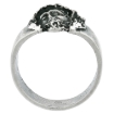 Picture of Sterling Silver Jesus Christ Ring for Men Crown of Thorns Oxidized 9/16 inch wide sizes 8 - 13