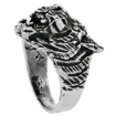 Picture of Sterling Silver Tiger Head Ring for Men Oxidized 3/4 inch wide sizes 8 - 13