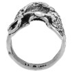 Picture of Sterling Silver Horse Saddle Ring for Men Oxidized 7/8 inch wide sizes 8 - 13