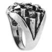 Picture of Sterling Silver Heavy Nugget Ring for Men Oxidized Round Shape 7/8 inch wide sizes 8 - 13
