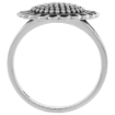Picture of Sterling Silver Sunflower Ring Large 5/8 inch wide sizes 6 - 10