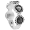 Picture of Sterling Silver Sunflowers Ring 1/4 inch wide sizes 6 - 10