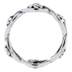 Picture of Sterling Silver Stackable Flowers Ring 1/4 inch wide sizes 6 - 10