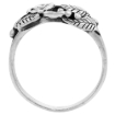 Picture of Sterling Silver Flower Vine Ring 5/16 inch wide sizes 6 - 10
