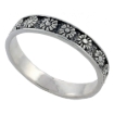 Picture of Sterling Silver Sunflower Ring Dainty 3/16 inch sizes 6 - 10