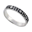 Picture of Sterling Silver Stars Moon and Sun Ring Celestial Symbols Dainty 1/8 inch sizes 6 - 10