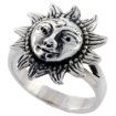 Picture of Sterling Silver Surya Hindu Sun God Ring 3/4 inch sizes 6 - 10