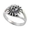 Picture of Sterling Silver Sun Ring for Women 3/8 inch wide sizes 6 - 10