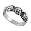Picture of Sterling Silver Sun Ring for Women 1/4 inch sizes 6 - 10