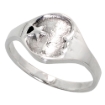 Picture of Sterling Silver Moon & Star Ring for Women 3/8 inch wide sizes 6 - 10