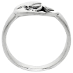 Picture of Sterling Silver Moon & Star Ring for Women 1/2 inch wide sizes 6 - 10