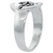 Picture of Sterling Silver Moon & Star Ring for Women 1/2 inch wide sizes 6 - 10