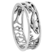 Picture of Sterling Silver Dolphins Ring for Women 1/4 inch wide sizes 6 - 10