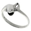 Picture of Sterling Silver Dolphin Ring for Women 1/2 inch wide sizes 6 - 10