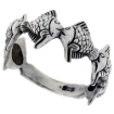 Picture of Sterling Silver Goldfish Ring for Women 3/8 inch wide sizes 6 - 10