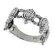 Picture of Sterling Silver Turtles Ring for Women 3/8 inch wide sizes 6 - 10