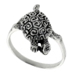 Picture of Sterling Silver Turtle Ring for Women 3/4 inch sizes 6 - 10