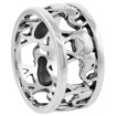Picture of Sterling Silver Elephants Ring for Women 5/16 inch wide sizes 6 - 14