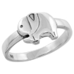 Picture of Sterling Silver Elephant Ring for Women 1/4 inch sizes 6 - 10