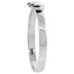 Picture of Dainty Sterling Silver Stackable Elephant Ring for Women & Teens Flawless polished finish 3/16 inch wide sizes 6 - 10