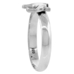 Picture of Sterling Silver Stackable Goat Ring for Women 3/8 inch wide sizes 6 - 10