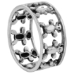Picture of Sterling Silver Teddy Bears Ring for Women 5/16 inch wide sizes 6 - 10