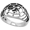 Picture of Sterling Silver Spider Web Ring for Women 5/8 inch wide sizes 6 - 10