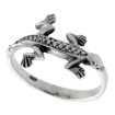 Picture of Sterling Silver Lizard Ring for Women 1/2 inch wide sizes 6 - 10