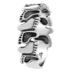 Picture of Sterling Silver Footprints Ring for Women 5/16 inch wide sizes 6 - 10