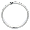 Picture of Sterling Silver Footprints In The Sand Stackable Ring for Women 1/8 inch sizes 6 - 10