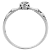 Picture of Sterling Silver Winged Skull Ring for Women 3/16 inch wide sizes 6 - 10