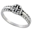 Picture of Sterling Silver Cross Ring 5/16 inch wide sizes 6 - 10