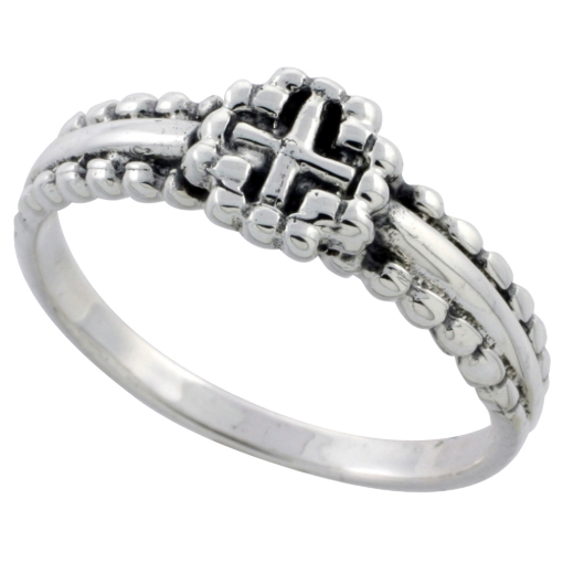 Picture of Sterling Silver Cross Ring 5/16 inch wide sizes 6 - 10