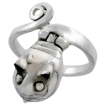 Picture of Sterling Silver Snake Poison Ring 1 inch sizes 6 - 10
