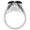 Picture of Sterling Silver Skull Ring 1 1/16 inch wide
