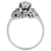 Picture of Sterling Silver Vulture with Crowned Skull Ring 1 1/4 inch wide sizes 6 to 15
