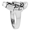 Picture of Sterling Silver Skull Yard Ring 7/8 inch wide sizes 6 to 15