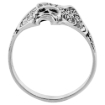 Picture of Sterling Silver Vulture with Skull Ring 1 inch wide sizes 6 to 15